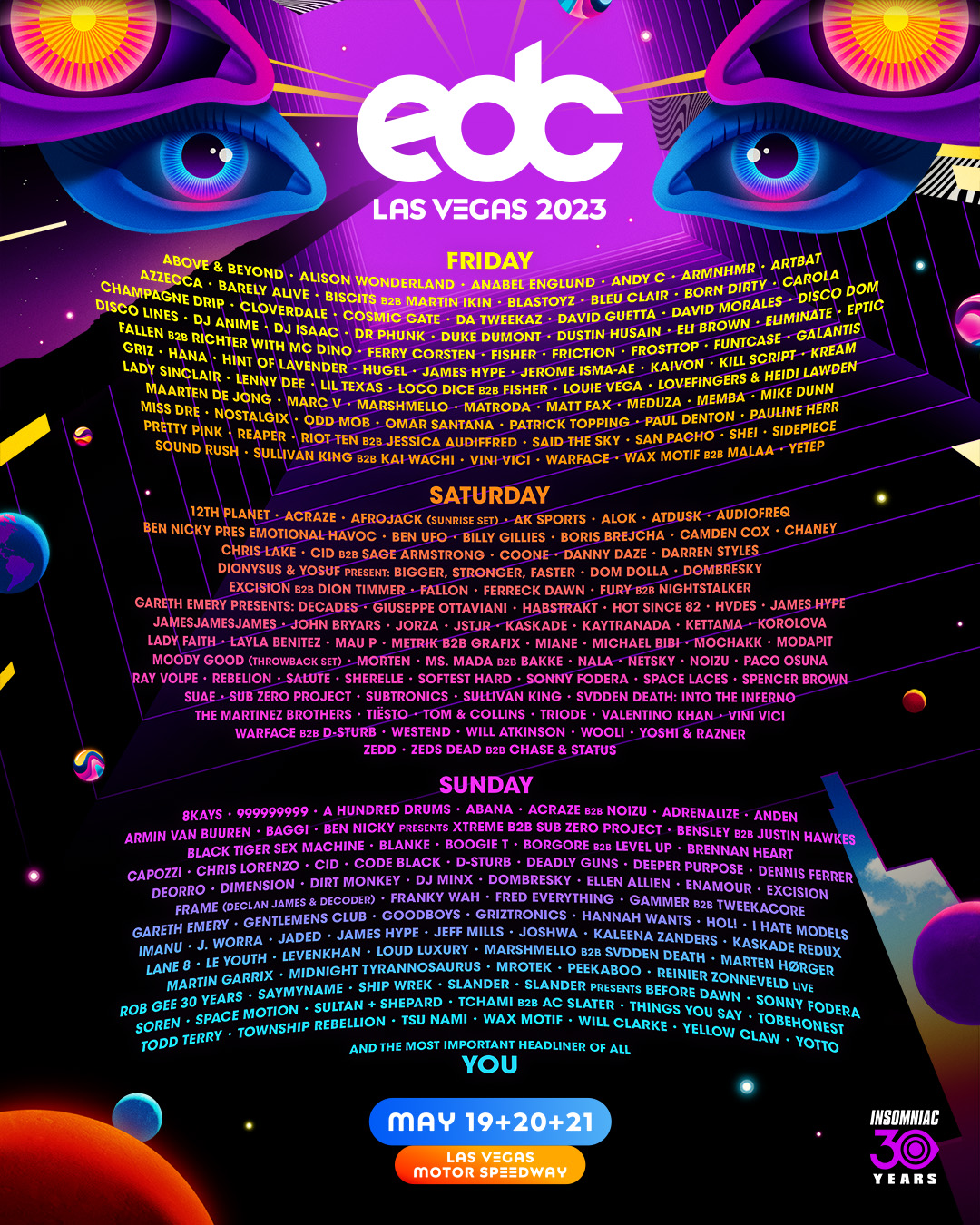 EDC Las Vegas 2023 Lineup Reveal
