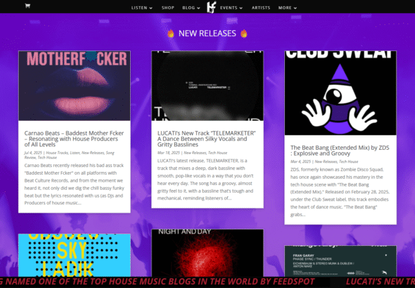 Featured Track Release / Review / Promo Post