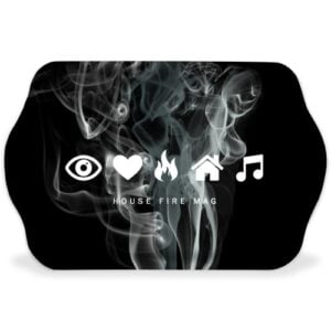 House Fire Rolling Tray - I Love Fire House Music (icons/smoke)